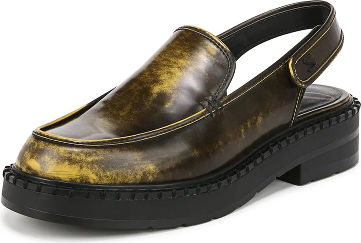 ZODIAC Womens Odette Platform Slingback Loafer Ochre/Black 7 M