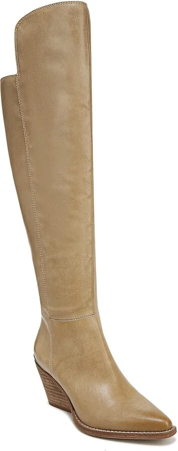 ZODIAC Womens Ronson Tall Boot Sand Beige Faux Leather 5.5 M