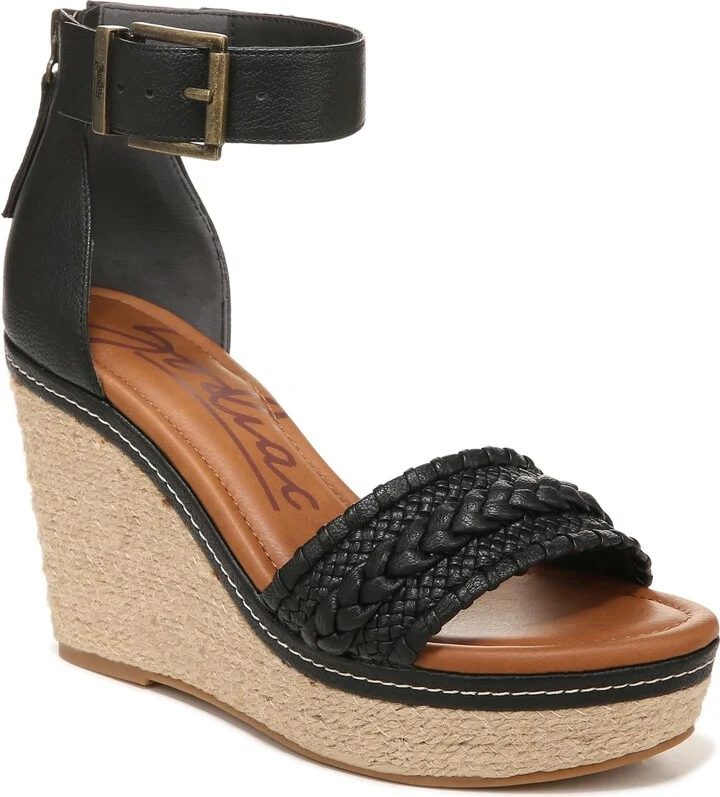 ZODIAC Womens Sabeen-Espadrille Wedge Black 5.5 M