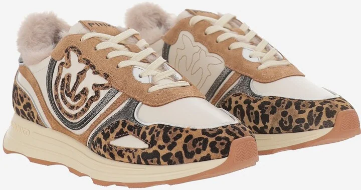 Zoe 01 Leather Sneakers With Leapadrata Pattern - Image 3