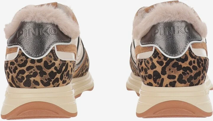 Zoe 01 Leather Sneakers With Leapadrata Pattern - Image 4