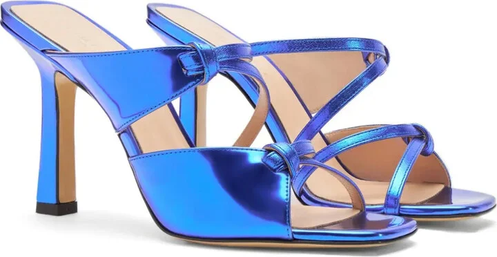 Zoe 100mm leather mules - Image 2