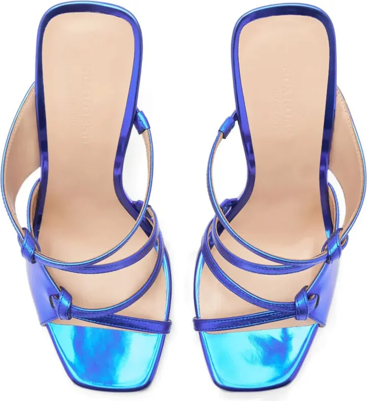 Zoe 100mm leather mules - Image 3