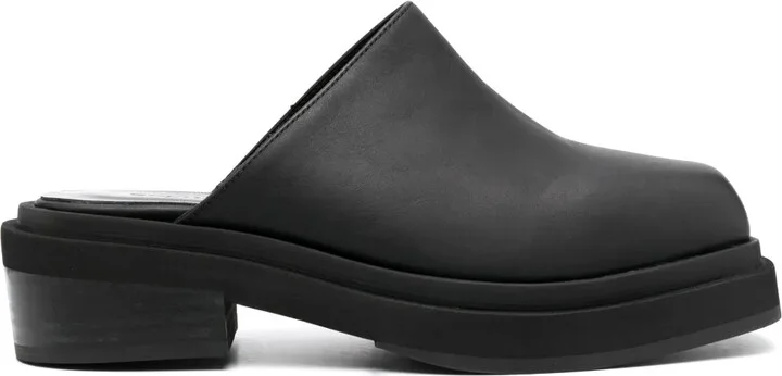 Zoe 55mm leather mules