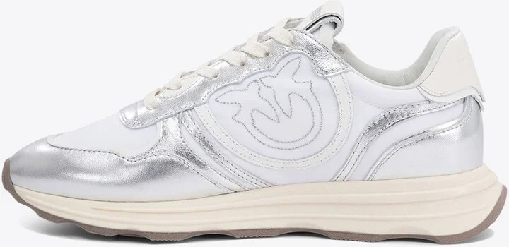 Zoe Metallic Leather Low-Top Sneakers - Image 2