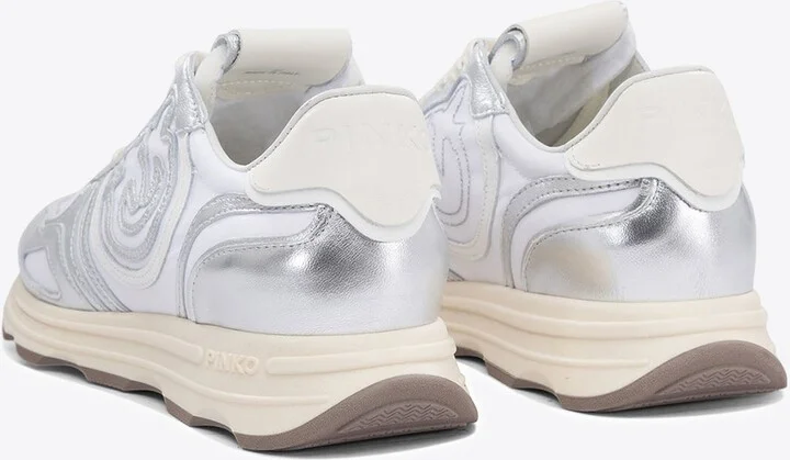 Zoe Metallic Leather Low-Top Sneakers - Image 3