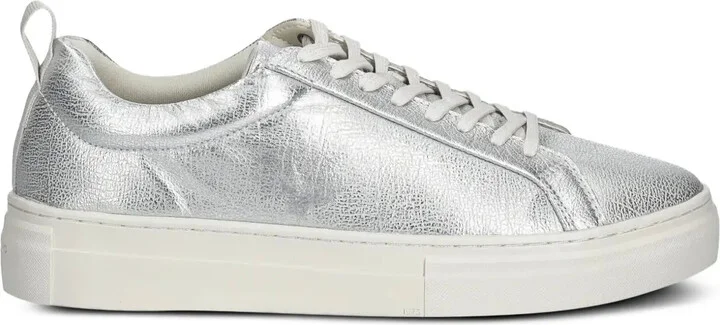 Zoe metallic leather sneakers