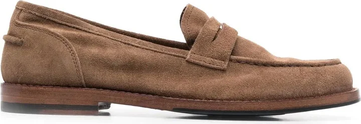 Zoe suede penny loafers
