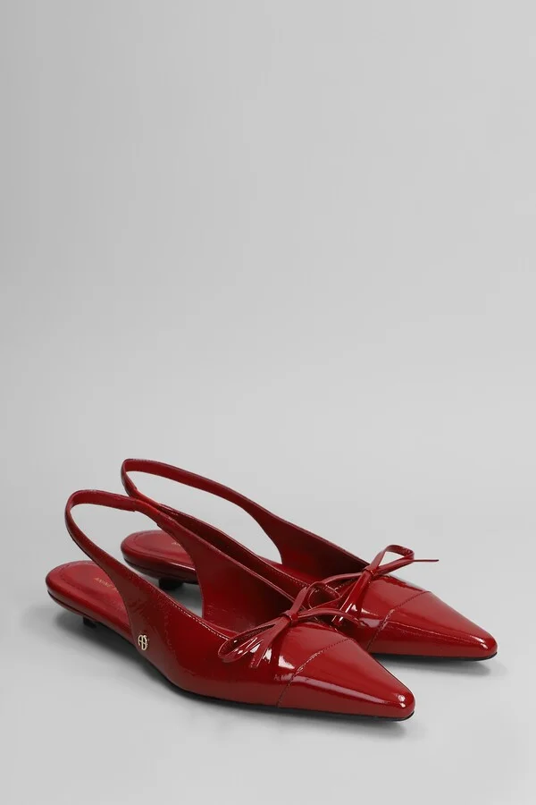 Zoey Pumps In Red Leather - Image 2