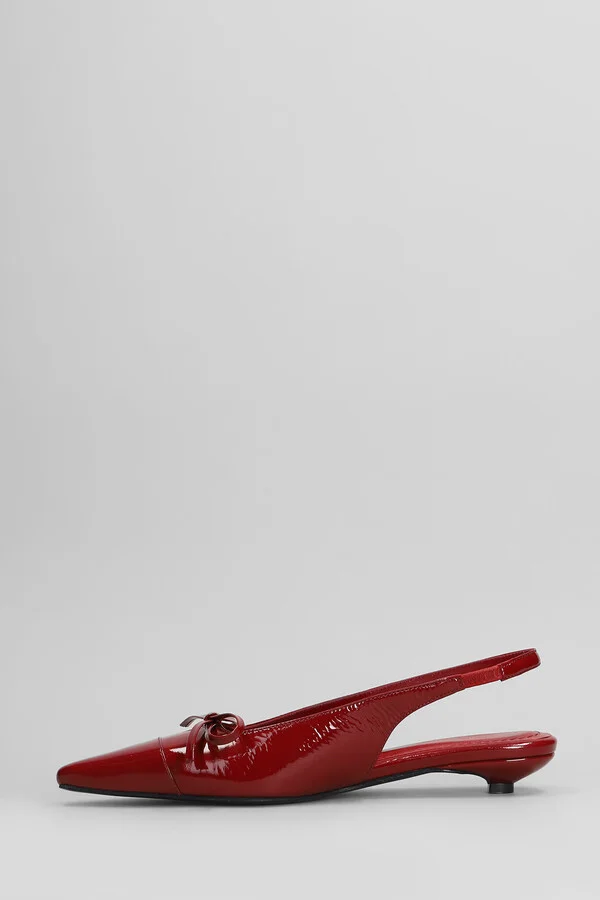 Zoey Pumps In Red Leather - Image 3