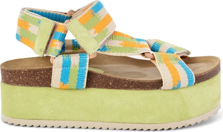 Zona Platform Sandal-Green - Image 2