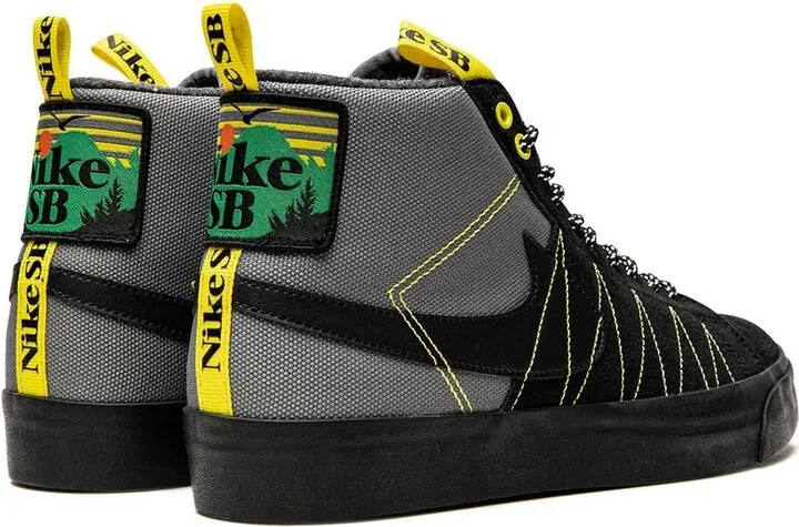 Zoom Blazer Mid PRM "Cool Grey/Black/White/Yellow S" sneakers - Image 3
