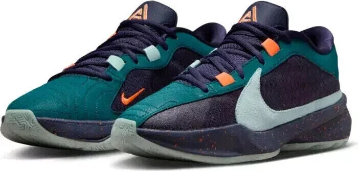 Zoom Freak 5 DX4985-300 Sneakers Men's Geode Teal Purple Ink Shoes TF5905