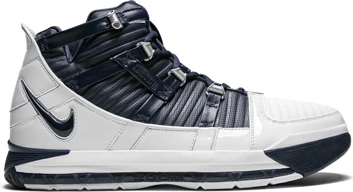 Zoom LeBron 3 QS "White/Navy" sneakers