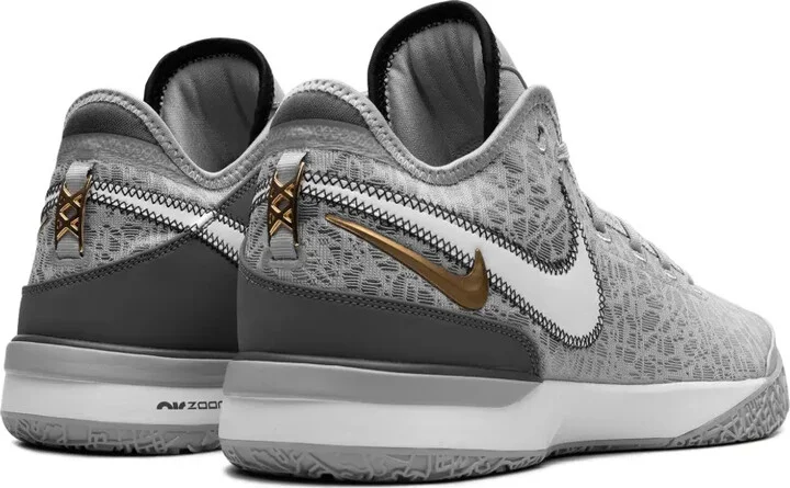 Zoom LeBron NXXT Gen "Wolf Grey Metallic Gold" - Image 3