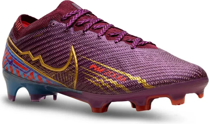 Zoom Mercurial Vapor 15 Elite KM FG Cleats "Mbappe Dark Beetroot" sneakers - Image 2