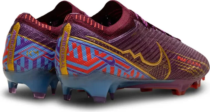 Zoom Mercurial Vapor 15 Elite KM FG Cleats "Mbappe Dark Beetroot" sneakers - Image 4