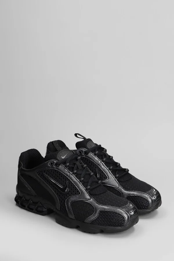 Zoom Spiridon Cage 2 Sneakers In Black Leather And Fabric - Image 2