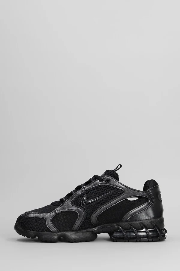 Zoom Spiridon Cage 2 Sneakers In Black Leather And Fabric - Image 3