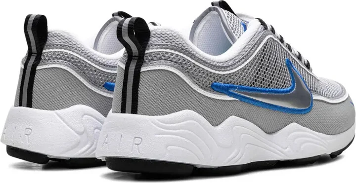 Zoom Spiridon "Metallic Silver/Signal Blue" sneakers - Image 3