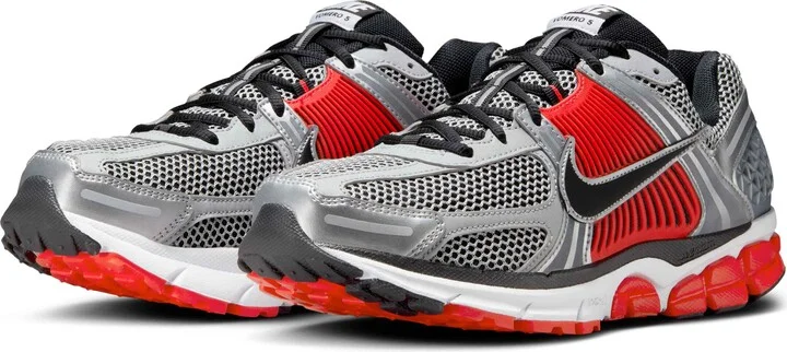 Metallic Silver/ Light Crimson
