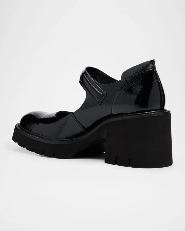 Zorana Lightweight Patent Leather Block-Heel Mary Jane Pumps - Image 3