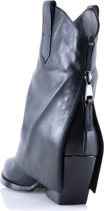 Zorro Boots, Black Leather - Image 3