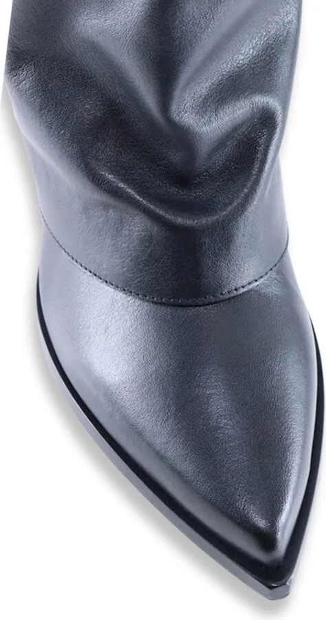 Zorro Boots, Black Leather - Image 4