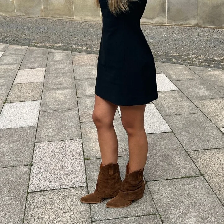 Zorro Boots, Light Brown Suede - Image 3