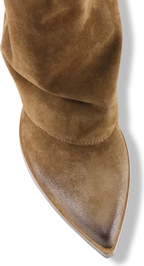 Zorro Boots, Light Brown Suede - Image 6