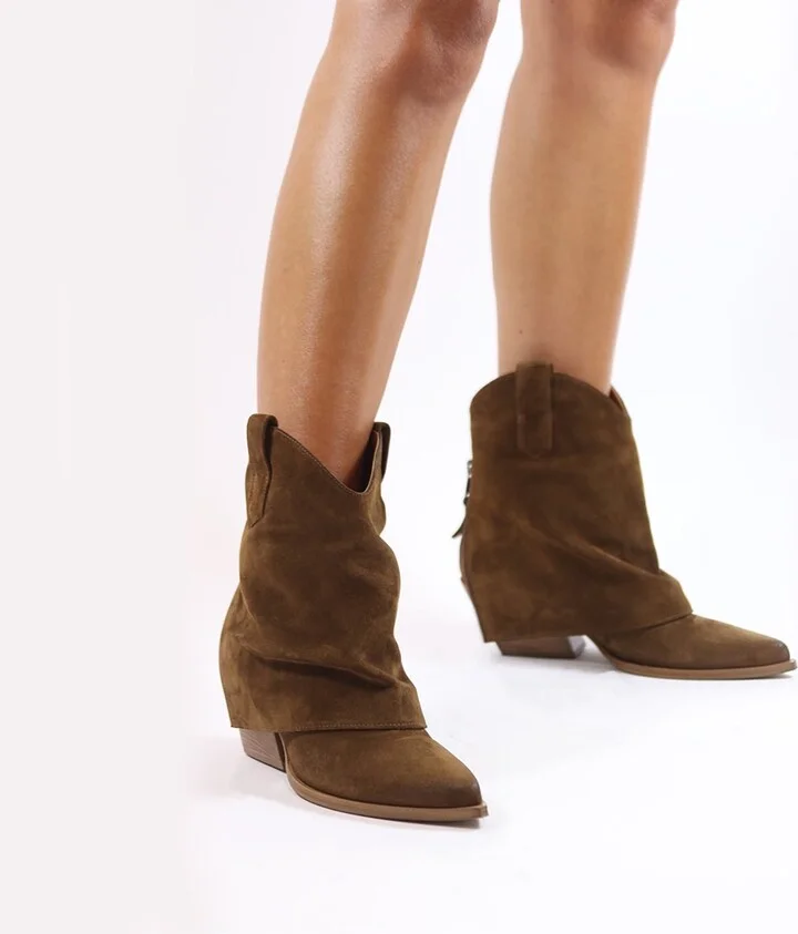 Zorro Boots, Light Brown Suede - Image 7