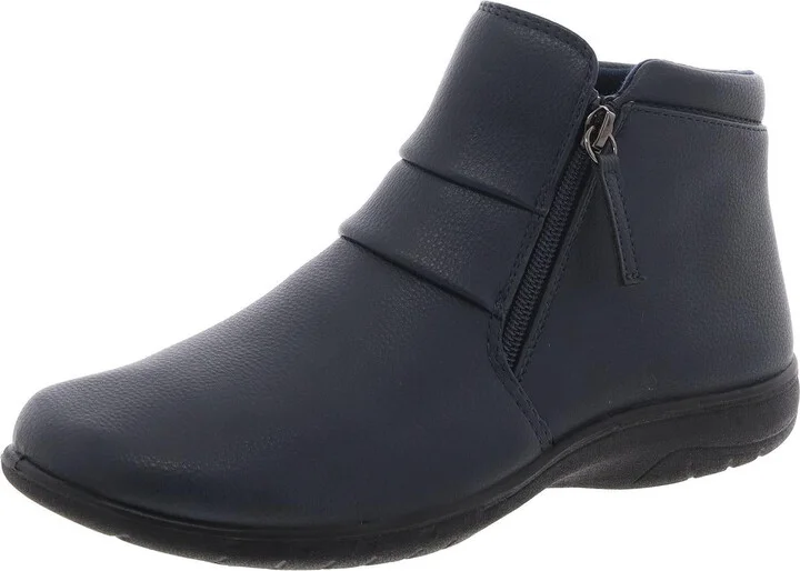 Zozo Womens Solid Manmade Ankle Boots