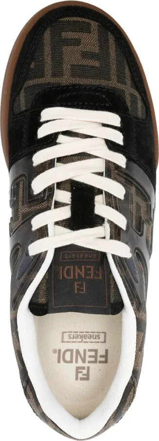 Zucca-monogram panelled sneakers - Image 4