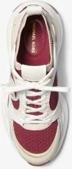 Zuma Color-Block Leather and Knit Trainer - Image 4