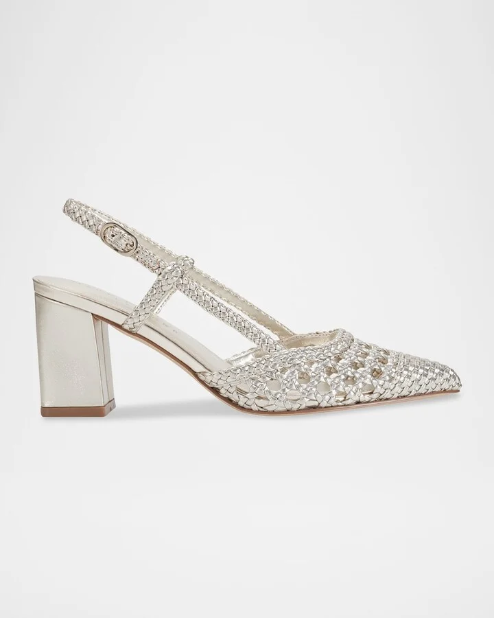 Platino Woven Leather