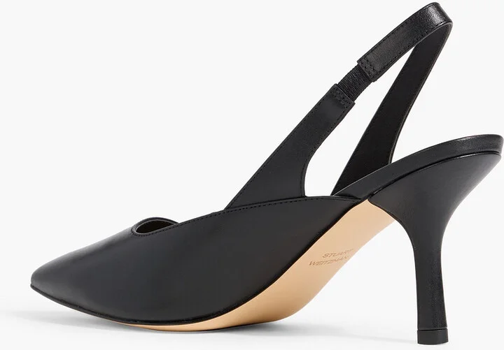 Zuri 75 leather slingback pumps - Image 3