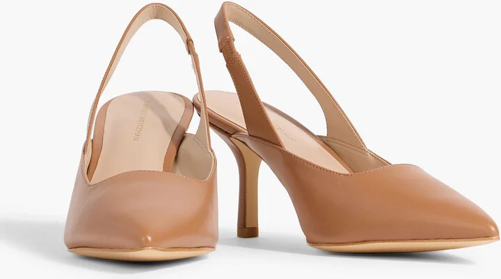 Zuri 75 leather slingback pumps - Image 5