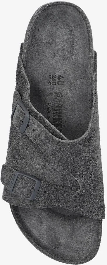 Zürich Double-Buckle Suede Slides - Image 3