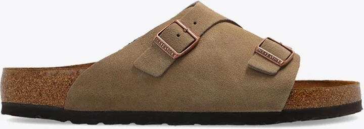 Zurich Double-Strap Leather Slides