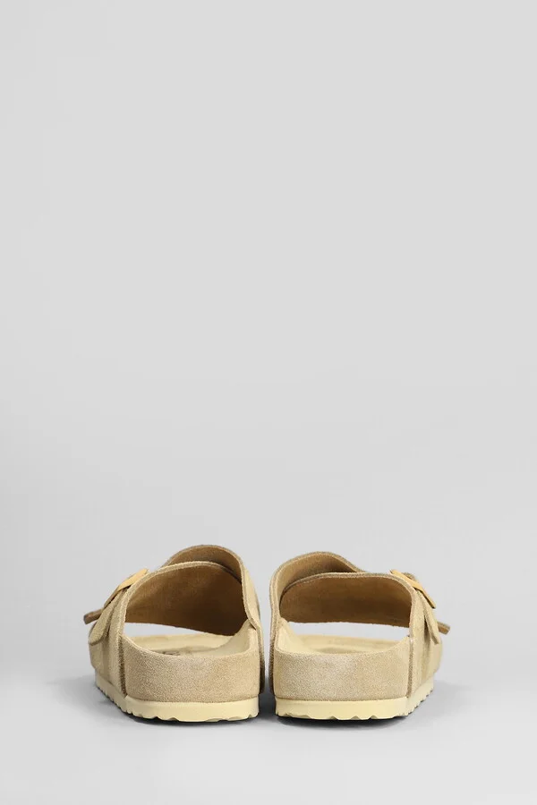 Zurich Exquisite Flats In Beige Suede - Image 4