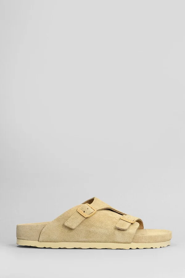 Zurich Exquisite Flats In Beige Suede