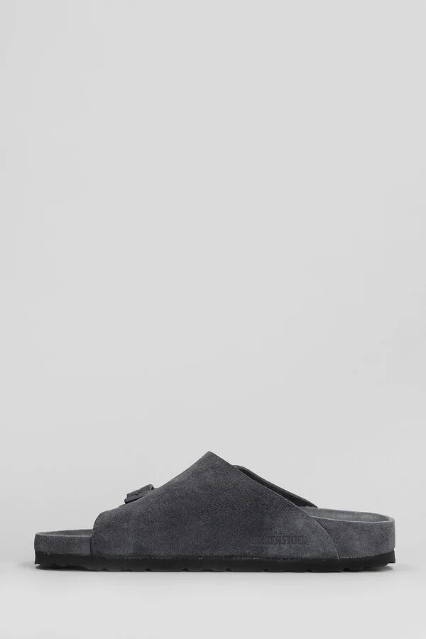 Zurich Exquisite Flats In Grey Suede - Image 3