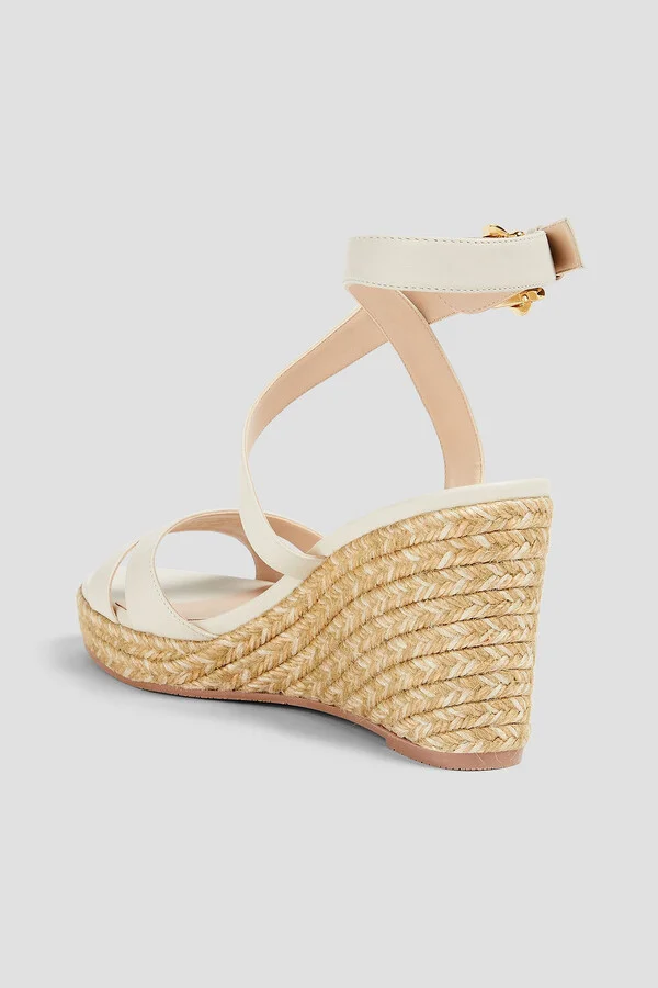Zuzu leather espadrille wedge sandals - Image 3