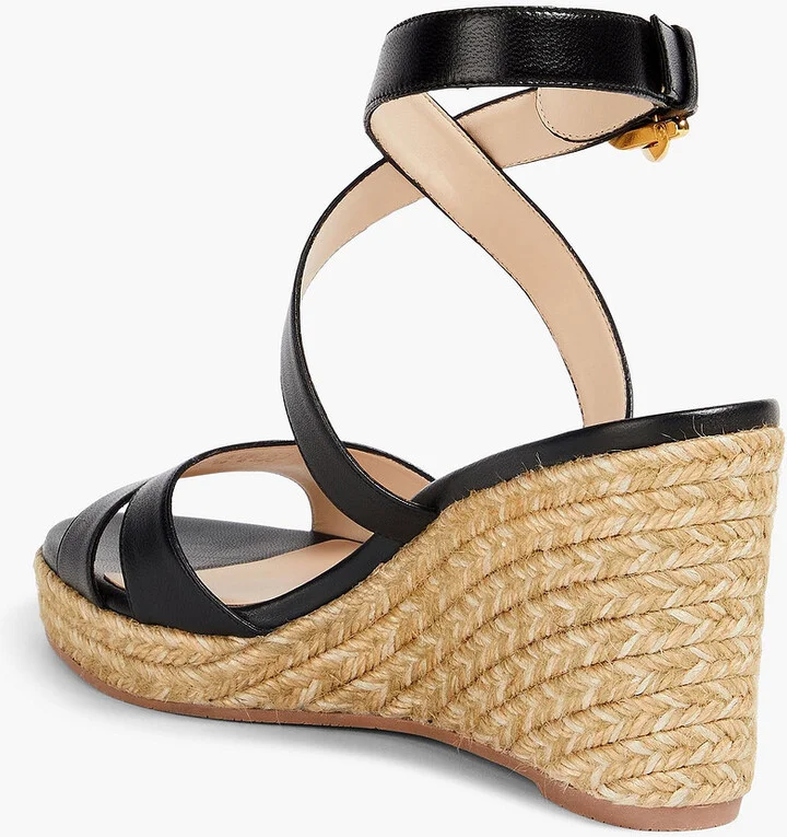 Zuzu leather espadrille wedge sandals - Image 6