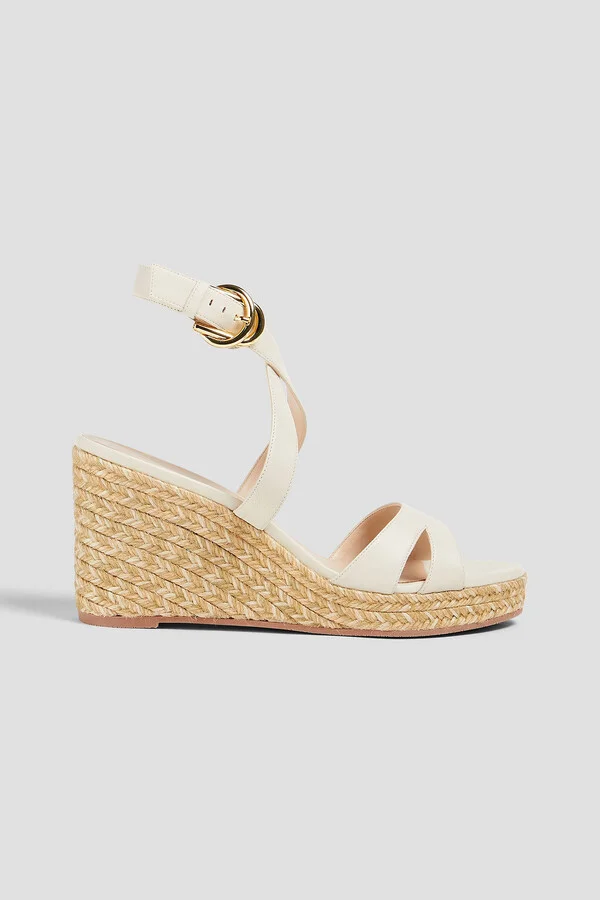 Zuzu leather espadrille wedge sandals