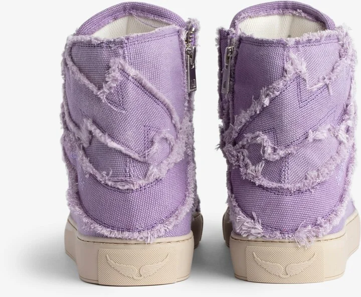 ZV1747 High Flash Canvas Sneakers - Image 3