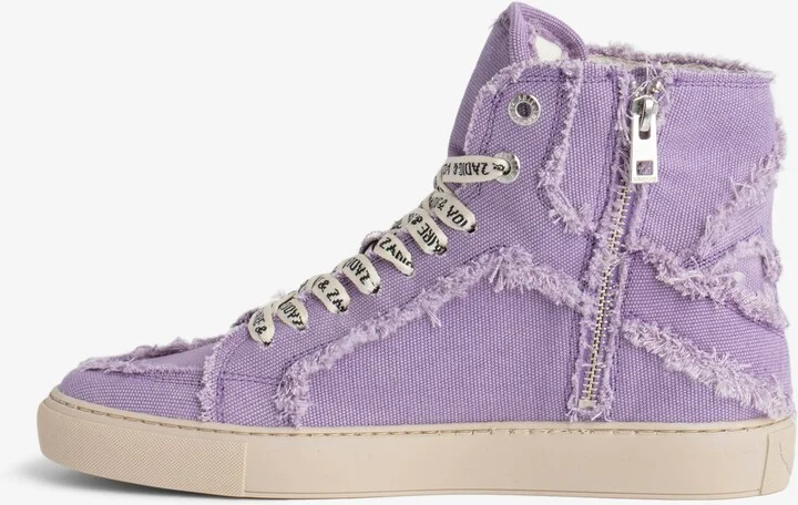 ZV1747 High Flash Canvas Sneakers - Image 4