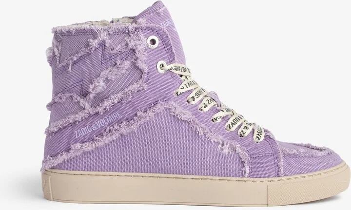 ZV1747 High Flash Canvas Sneakers
