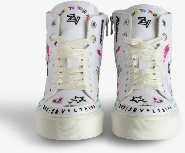 ZV1747 High Flash Chunky High-Top Sneakers - Image 3