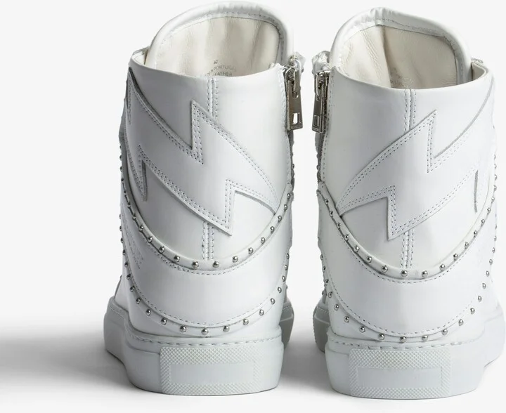 ZV1747 High Flash Studded Sneakers - Image 4
